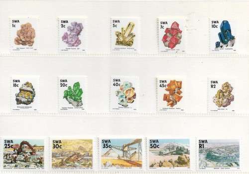 SWA - 1989 4th Definitive Issue Set ( Excluding 18c Type II ) Set MNH
