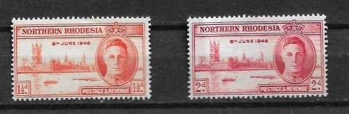 Northern Rhodesia - 1946 Victory Issue MNH