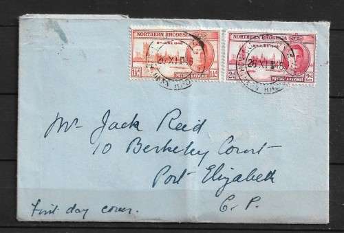 Northern Rhodesia - 1946 Victory Issue on Cover