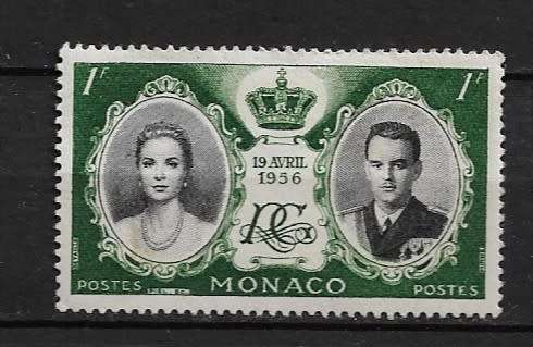 Monaco - 1956 Royal Wedding Stamp MH