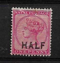 Natal 1895 Surcharged Locally Stamp Fine Used
