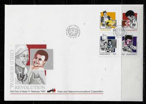 Zimbabwe - 1987 Child Survival Campaign FDC