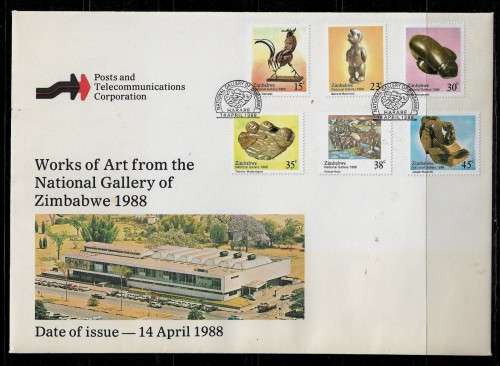 Zimbabwe - 1988 Works of Art from the National Gallery of Zimbabwe FDC