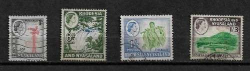Rhodesia & Nyasaland 1959-1962 Definitive Issue Stamps Fine Used