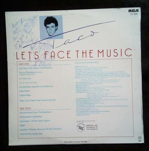 Taco - Let`s Face The Music LP Vinyl Record