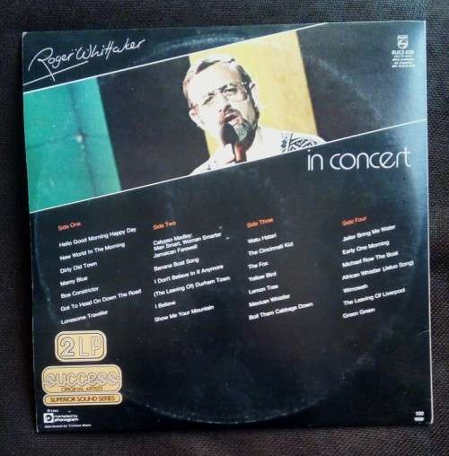 Roger Whittaker in Concert Double LP Vinyl Record Set