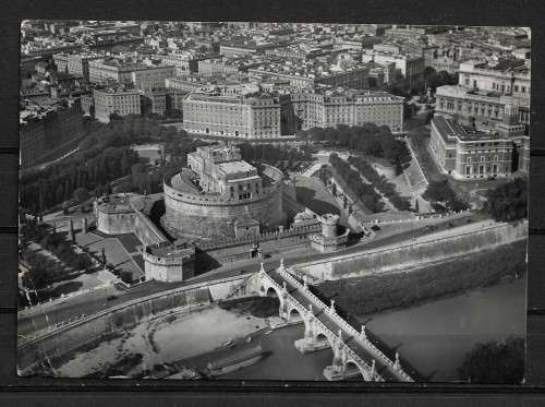 Roma, Castle of St. Angel - Italy Postcard Posted 1955 to East London, South Africa