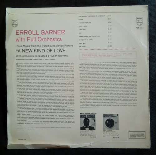 Erroll Garner - A New Kind of Love LP Vinyl Record