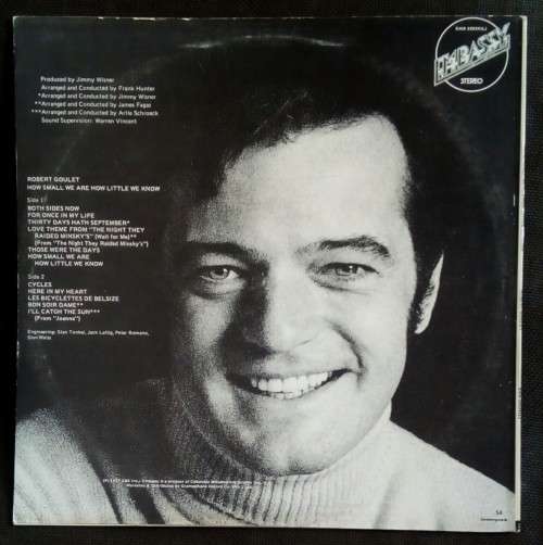 Robert Goulet - How Small We Are, How Little We Know LP Vinyl Record