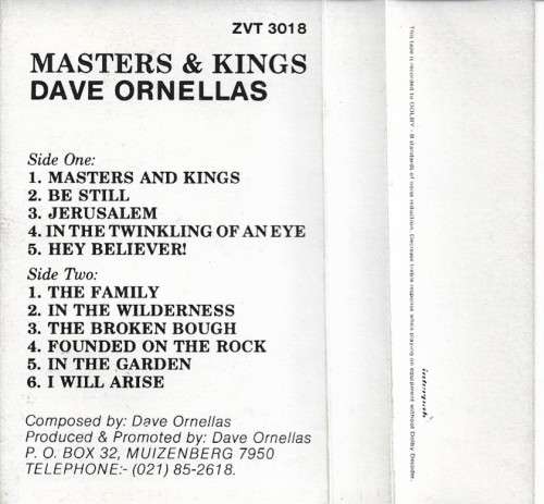 Dave Ornellas - Masters & Kings Cassette Tape