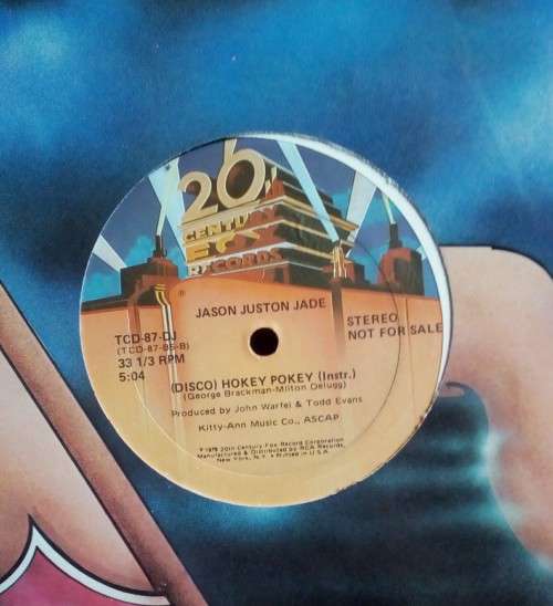 Jason Juston Jade - (Disco) Hokey Pokey 12` Single Vinyl Record - USA Pressing