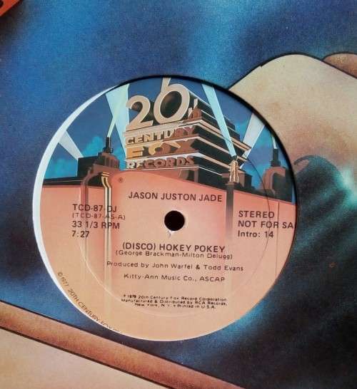 Jason Juston Jade - (Disco) Hokey Pokey 12` Single Vinyl Record - USA Pressing