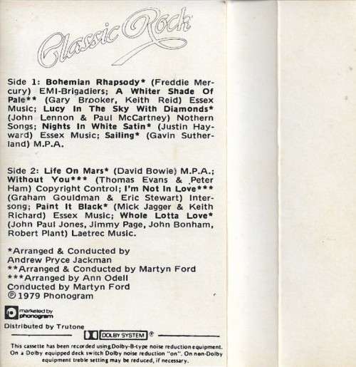 Classic Rock Cassette Tape