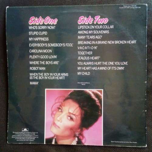 Connie Francis - 20 All Time Greats LP Vinyl Record - UK Pressing