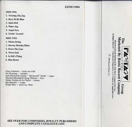 The Gene Ammons Story: Organ Combos Cassette Tape