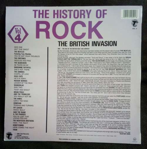 The History of Rock Vol.4 LP Vinyl Record