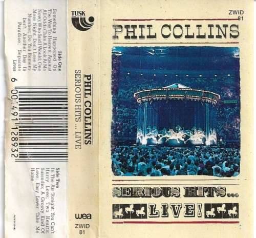 Phil Collins - Serious Hits...Live Cassette Tape
