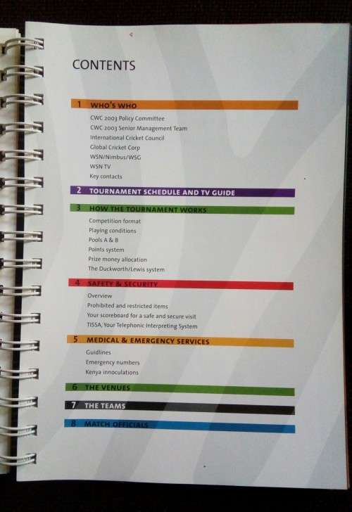2003 ICC Cricket World Cup Tournament Guide