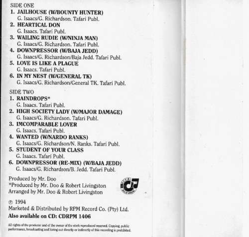 Gregory Isaacs & Friends - Dance Hall Don Cassette Tape
