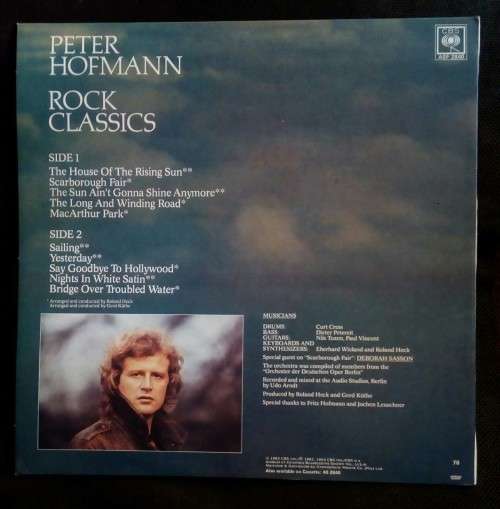 Peter Hoffmann - Rock Classics LP Vinyl Record