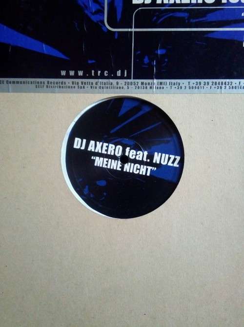 DJ Axero Feat. Nuzz - Meine Nicht 12` Single Vinyl Record - Italy Pressing