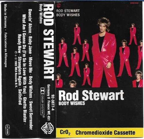 Rod Stewart - Body Wishes Cassette Tape - Germany Edition
