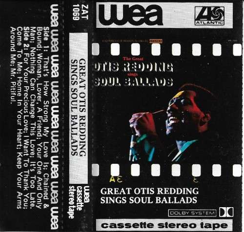 Otis Redding - Great Otis Redding Sings Soul Cassette Tape