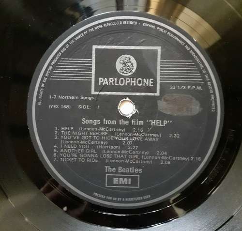 The Beatles - Help! LP Vinyl Record - Southern Rhodesia Pressing