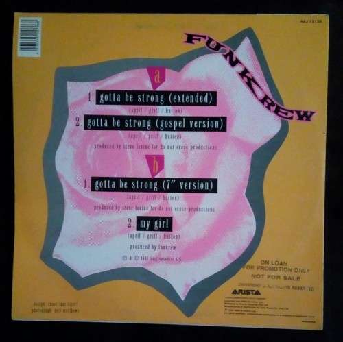 Funkrew - Gotta Be Strong 12` Single Vinyl Record