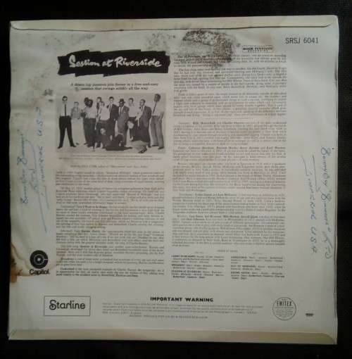 Session At Riverside LP Vinyl Record