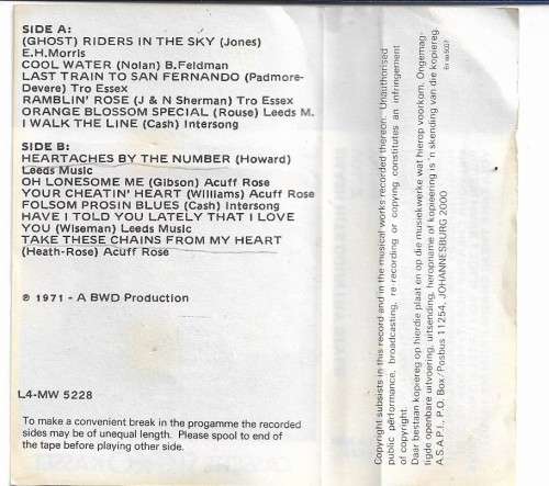 Smash Hits Country Style Vol.2 Cassette Tape