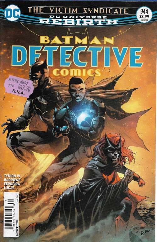 DC Universe Rebirth : Batman Detective Comics Issue # 944 - Jan 2017