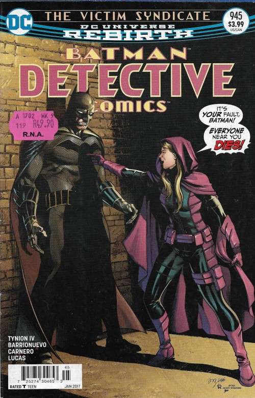 DC Universe Rebirth : Batman Detective Comics Issue # 945 - Jan 2017