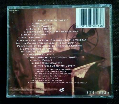Celine Dion - The Colour Of My Love (CD)