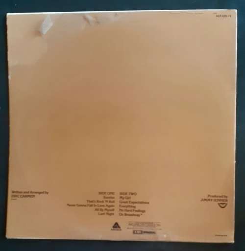Eric Carmen - Eric Carmen LP Vinyl Record