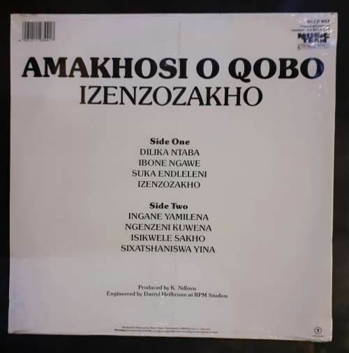 Amakhosi O Qobo - Izenzozakho LP Vinyl Record (New and Sealed)