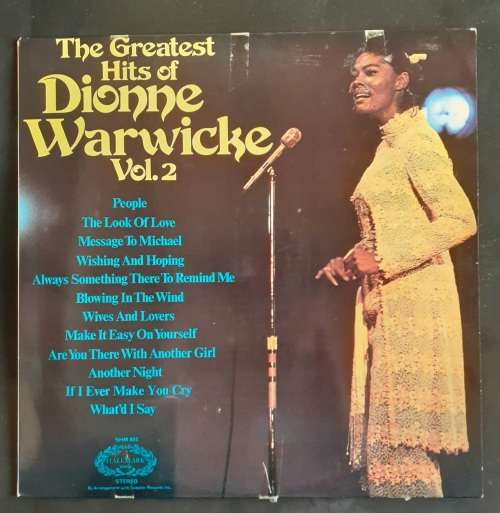 The Greatest Hits of Dionne Warwick Vol.2 LP Vinyl Record - UK Pressing