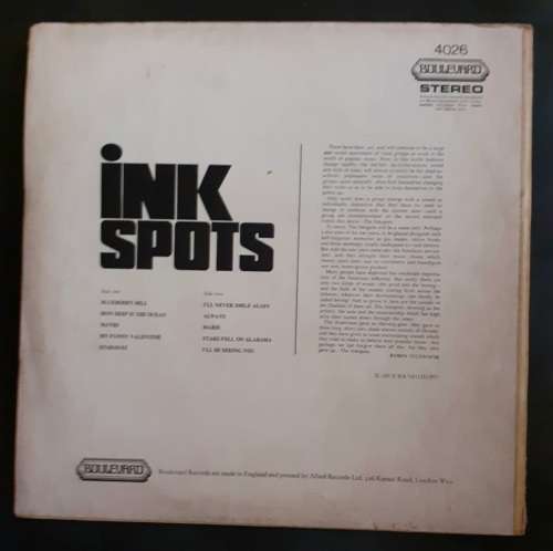 The Ink Spots - The Original Ink Spots Sings and Play LP Vinyl Pressing - UK Pressing