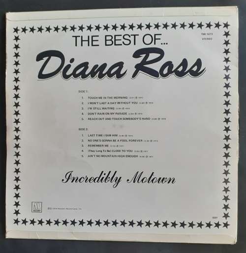 The Best of Diana Ross LP Vinyl Record