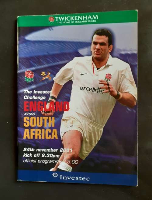 England vs South Africa 2001 Test Match Programme