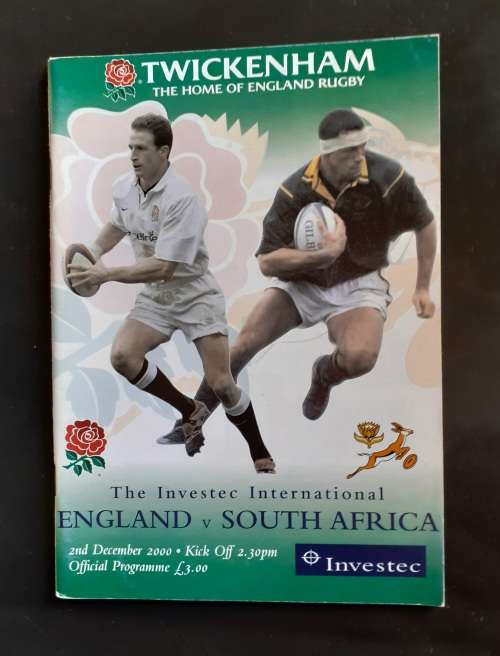 England vs South Africa 2000 Test Match Programme