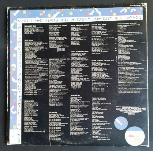 Wings - Venus and Mars LP Vinyl Record
