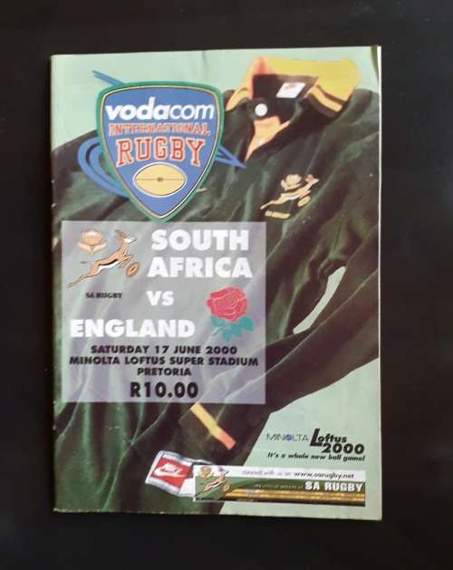 South Africa vs England 2000 1st Test Match Programme