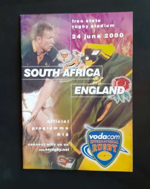 South Africa vs England 2000 2nd Test Match Programme