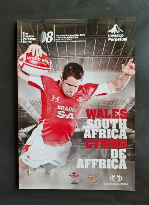 Wales vs South Africa 2008 Test Match Programme