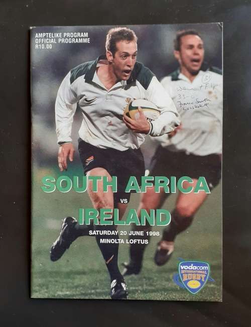 South Africa vs Ireland 2nd Test Match Programme