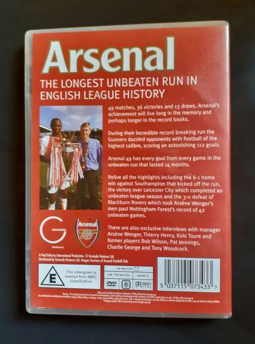 Arsenal - 49: The Complete Unbeaten Record (DVD)