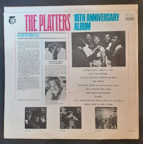 The Platters - 10th Anniversary Album LP Vinyl Record