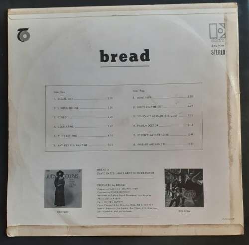 Bread - Bread LP Vinyl Record