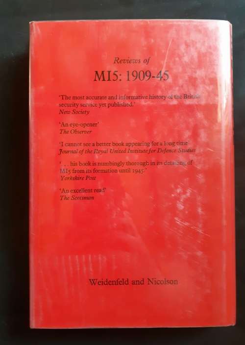 A Matter of Trust: MI5 1945-72 by Nigel West (Hardcover)